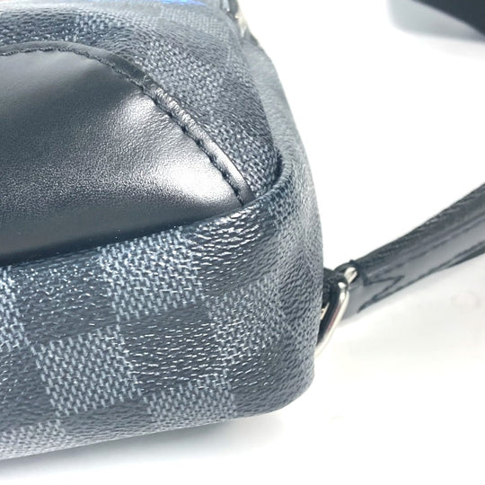 LOUIS VUITTON Shoulder Bag N40237 Damier Grafitto Canvas Black x gray Damier Grafitte Avenue sling bag mens Used Authentic