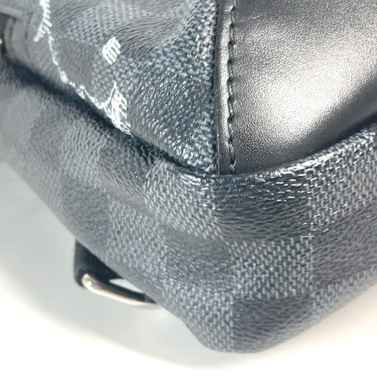 LOUIS VUITTON Shoulder Bag N40237 Damier Grafitto Canvas Black x gray Damier Grafitte Avenue sling bag mens Used Authentic
