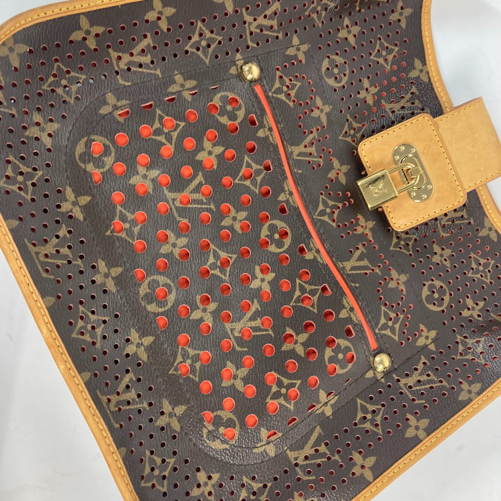 LOUIS VUITTON Shoulder Bag M95174 Monogram canvas Brown x orange Monogram Perfo Punching Musette Women Used Authentic