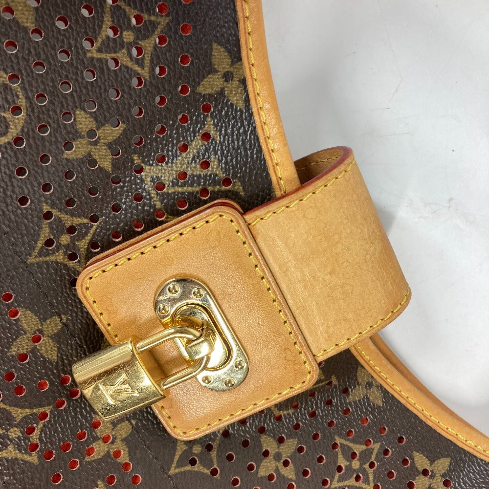 LOUIS VUITTON Shoulder Bag M95174 Monogram canvas Brown x orange Monogram Perfo Punching Musette Women Used Authentic