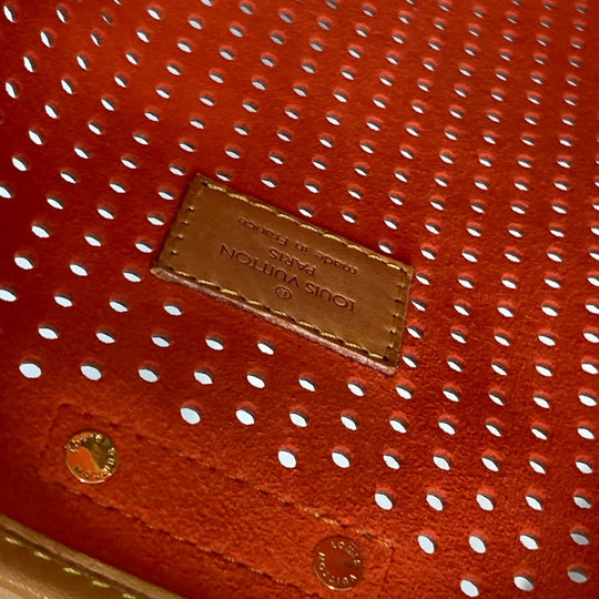 LOUIS VUITTON Shoulder Bag M95174 Monogram canvas Brown x orange Monogram Perfo Punching Musette Women Used Authentic