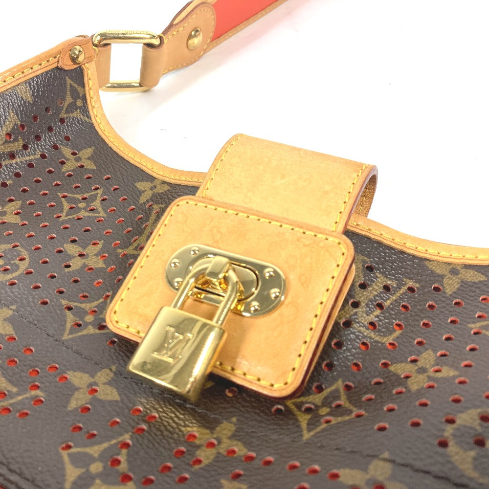 LOUIS VUITTON Shoulder Bag M95174 Monogram canvas Brown x orange Monogram Perfo Punching Musette Women Used Authentic