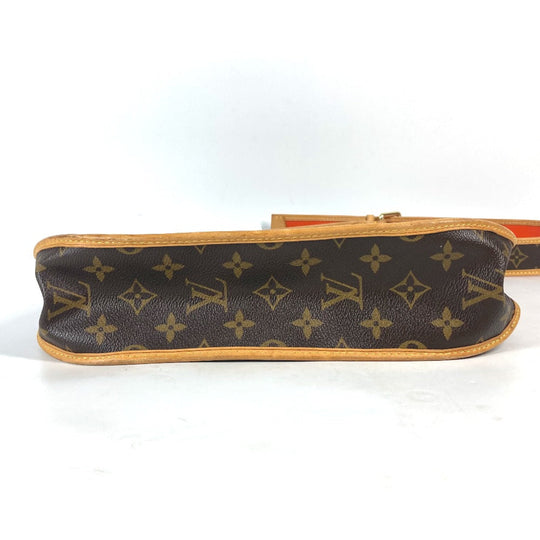 LOUIS VUITTON Shoulder Bag M95174 Monogram canvas Brown x orange Monogram Perfo Punching Musette Women Used Authentic