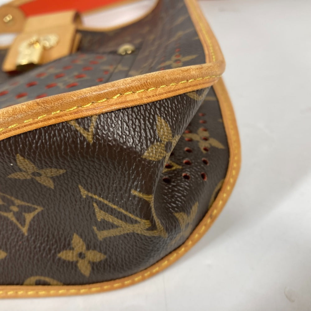 LOUIS VUITTON Shoulder Bag M95174 Monogram canvas Brown x orange Monogram Perfo Punching Musette Women Used Authentic