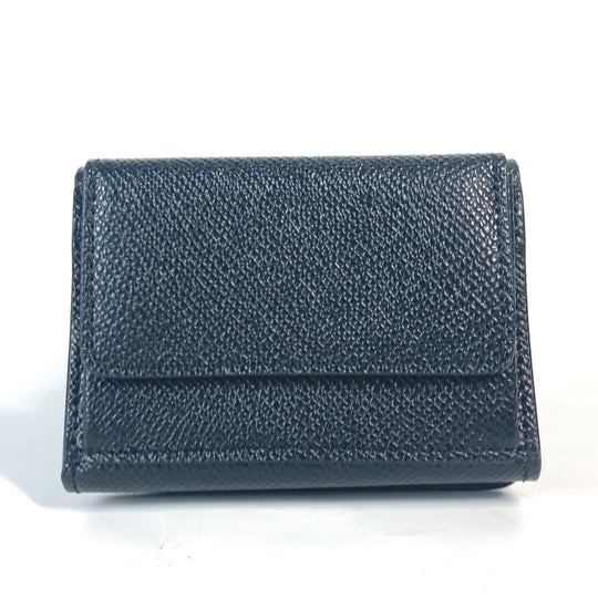 Maison Margiela Trifold wallet SA2UI0005 leather black 4stitch unisex(Unisex) Used Authentic