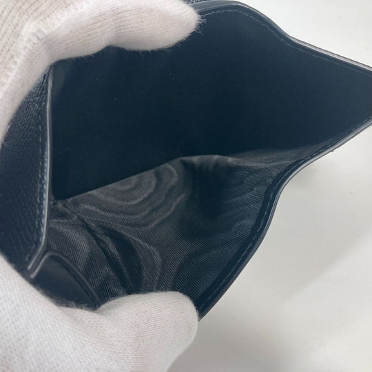 Maison Margiela Trifold wallet SA2UI0005 leather black 4stitch unisex(Unisex) Used Authentic