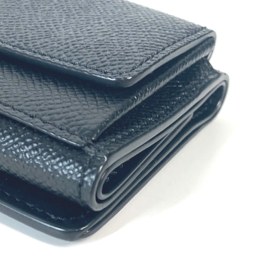 Maison Margiela Trifold wallet SA2UI0005 leather black 4stitch unisex(Unisex) Used Authentic
