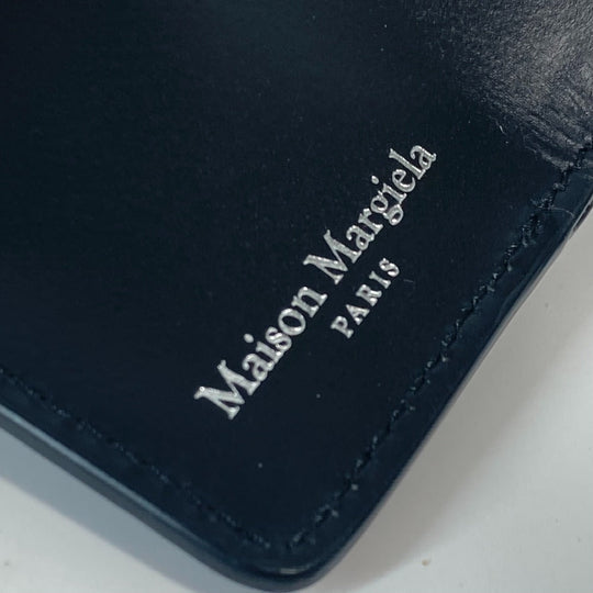 Maison Margiela Trifold wallet SA2UI0005 leather black 4stitch unisex(Unisex) Used Authentic