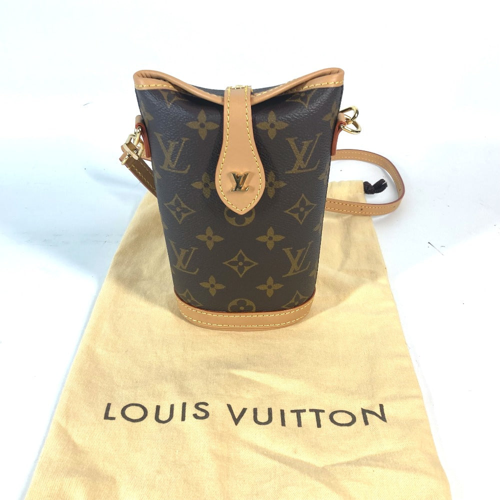 LOUIS VUITTON Shoulder Bag M80874 Monogram canvas Brown Monogram fold me pouch
