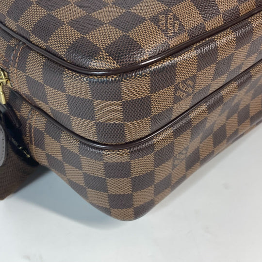 LOUIS VUITTON Shoulder Bag N45253 Damier canvas Brown Damier Reporter PM unisex(Unisex) Used Authentic