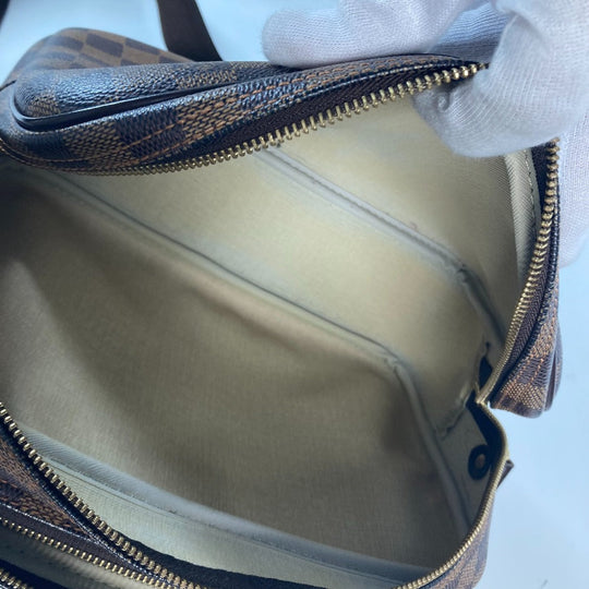 LOUIS VUITTON Shoulder Bag N45253 Damier canvas Brown Damier Reporter PM unisex(Unisex) Used Authentic
