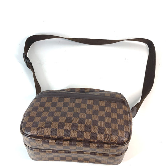 LOUIS VUITTON Shoulder Bag N45253 Damier canvas Brown Damier Reporter PM unisex(Unisex) Used Authentic