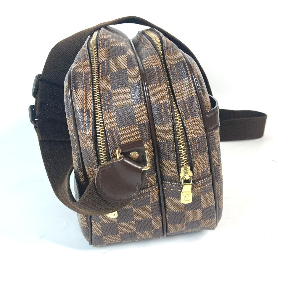 LOUIS VUITTON Shoulder Bag N45253 Damier canvas Brown Damier Reporter PM unisex(Unisex) Used Authentic