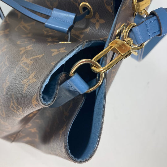 LOUIS VUITTON Shoulder Bag M43569 Monogram canvas Brown x blue Monogram Neonoe Women Used Authentic