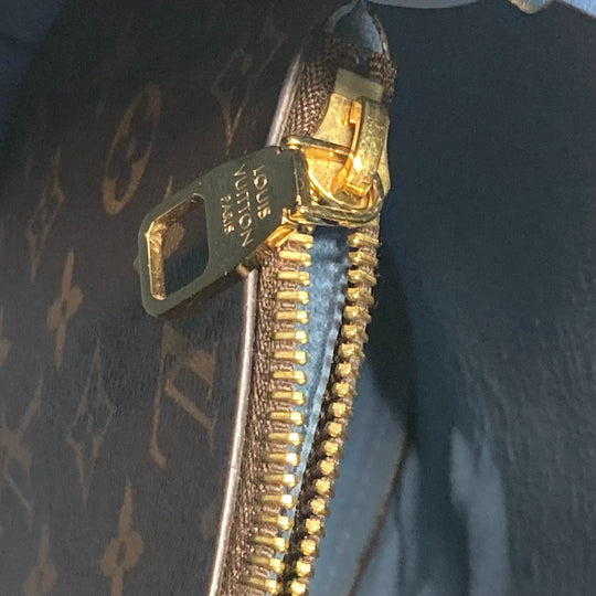 LOUIS VUITTON Shoulder Bag M43569 Monogram canvas Brown x blue Monogram Neonoe Women Used Authentic