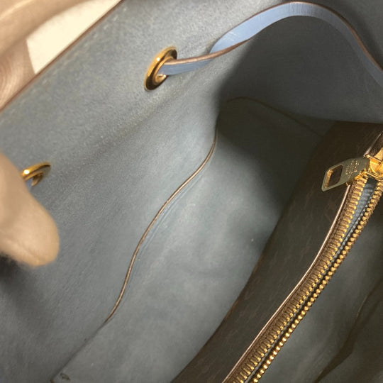 LOUIS VUITTON Shoulder Bag M43569 Monogram canvas Brown x blue Monogram Neonoe Women Used Authentic