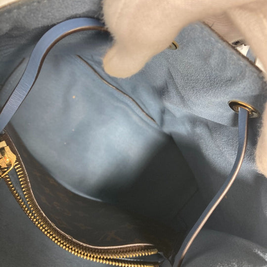 LOUIS VUITTON Shoulder Bag M43569 Monogram canvas Brown x blue Monogram Neonoe Women Used Authentic