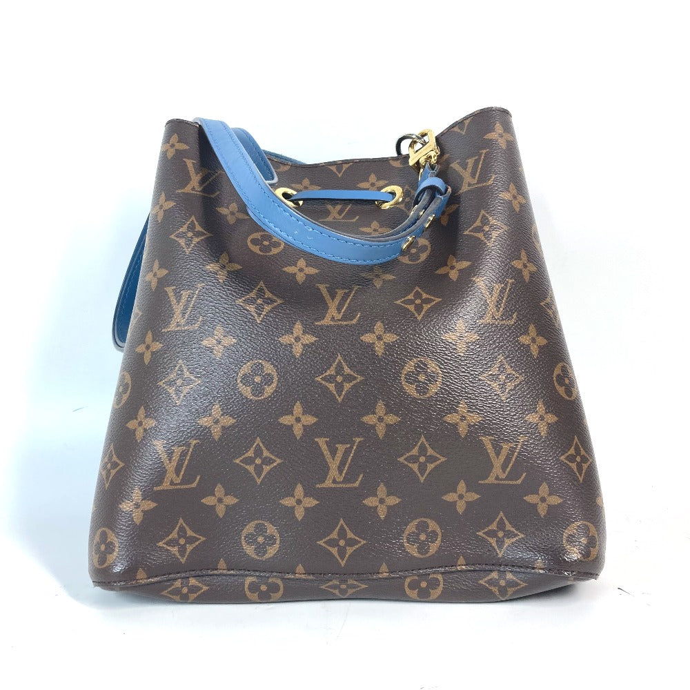 LOUIS VUITTON Shoulder Bag M43569 Monogram canvas Brown x blue Monogram Neonoe Women Used Authentic