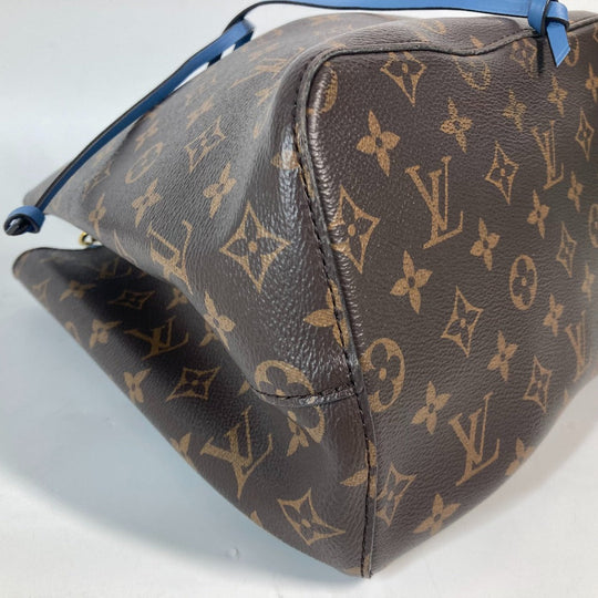 LOUIS VUITTON Shoulder Bag M43569 Monogram canvas Brown x blue Monogram Neonoe Women Used Authentic
