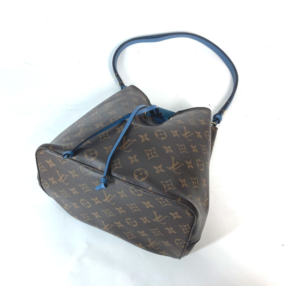 LOUIS VUITTON Shoulder Bag M43569 Monogram canvas Brown x blue Monogram Neonoe Women Used Authentic