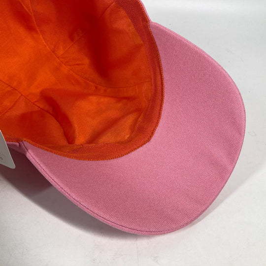 HERMES cap H23100N cotton pink Sun Series Button Davis Sunshine Women 57 Used Authentic
