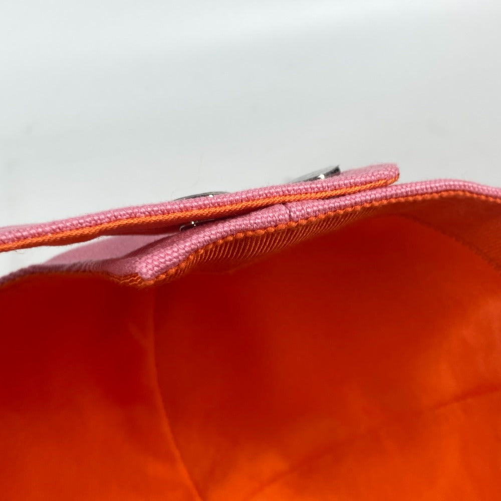 HERMES cap H23100N cotton pink Sun Series Button Davis Sunshine Women 57 Used Authentic