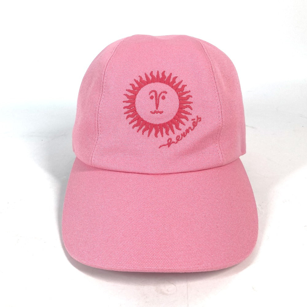 HERMES cap H23100N cotton pink Sun Series Button Davis Sunshine Women 57 Used Authentic