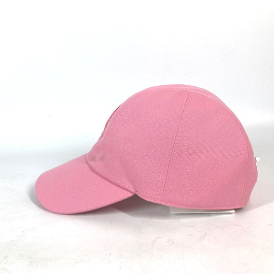 HERMES cap H23100N cotton pink Sun Series Button Davis Sunshine Women 57 Used Authentic