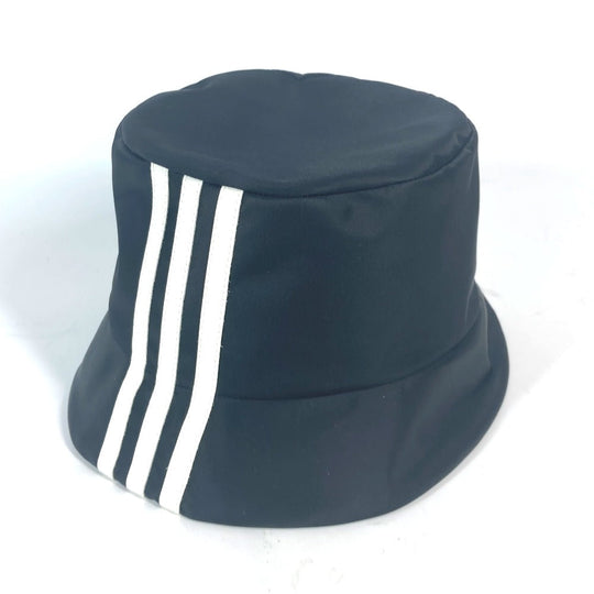 PRADA hat 2HC137 Nylon black Triangle With logo Three Stripes adidas adidas collaboration unisex(Unisex) S Used Authentic