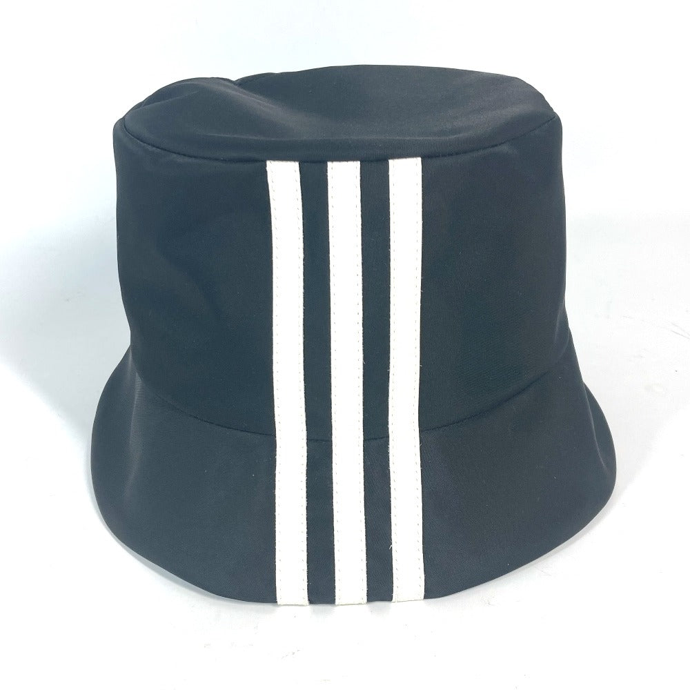 PRADA hat 2HC137 Nylon black Triangle With logo Three Stripes adidas adidas collaboration unisex(Unisex) S Used Authentic