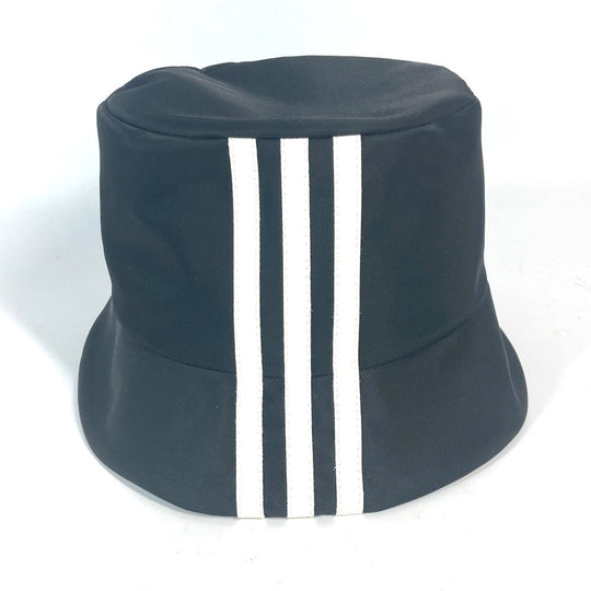 PRADA hat 2HC137 Nylon black Triangle With logo Three Stripes adidas adidas collaboration unisex(Unisex) S Used Authentic