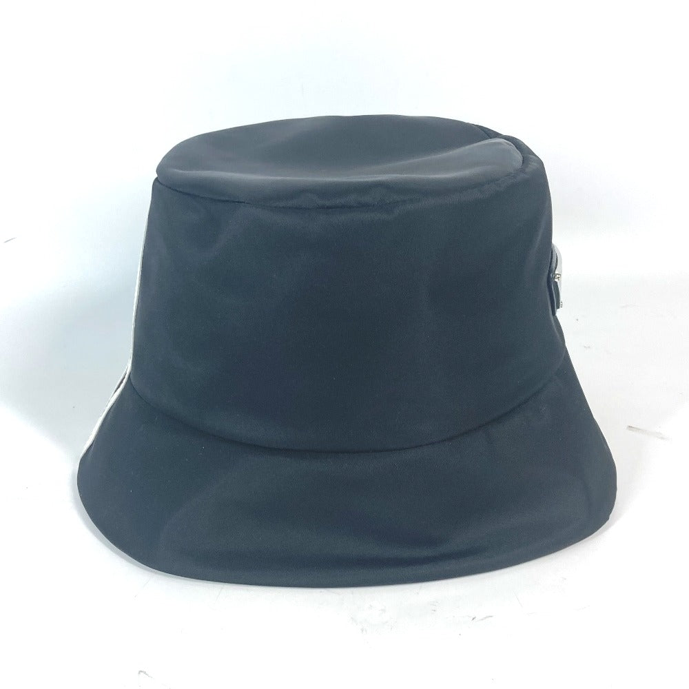 PRADA hat 2HC137 Nylon black Triangle With logo Three Stripes adidas adidas collaboration unisex(Unisex) S Used Authentic