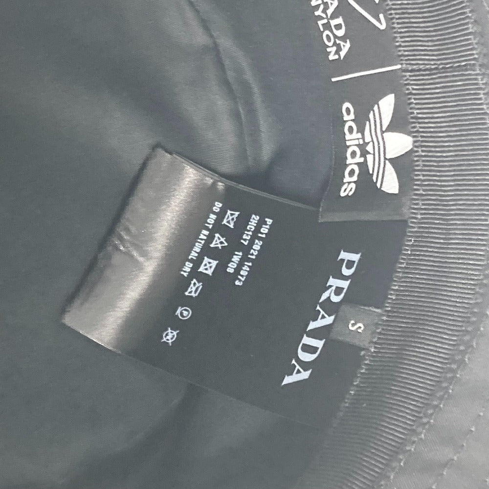 PRADA hat 2HC137 Nylon black Triangle With logo Three Stripes adidas adidas collaboration unisex(Unisex) S Used Authentic