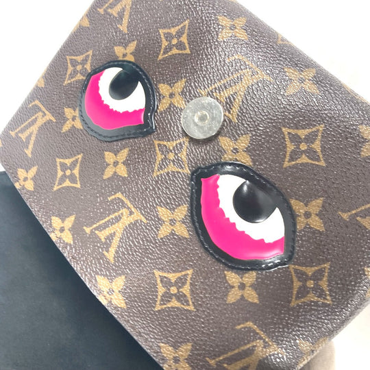 LOUIS VUITTON Shoulder Bag M43532 Monogram Canvas, Epi Leather black Epi Monogram Kansai Yamamoto pochette kabuki mask Women Used Authentic