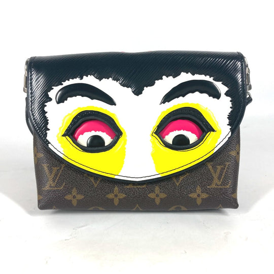 LOUIS VUITTON Shoulder Bag M43532 Monogram Canvas, Epi Leather black Epi Monogram Kansai Yamamoto pochette kabuki mask Women Used Authentic