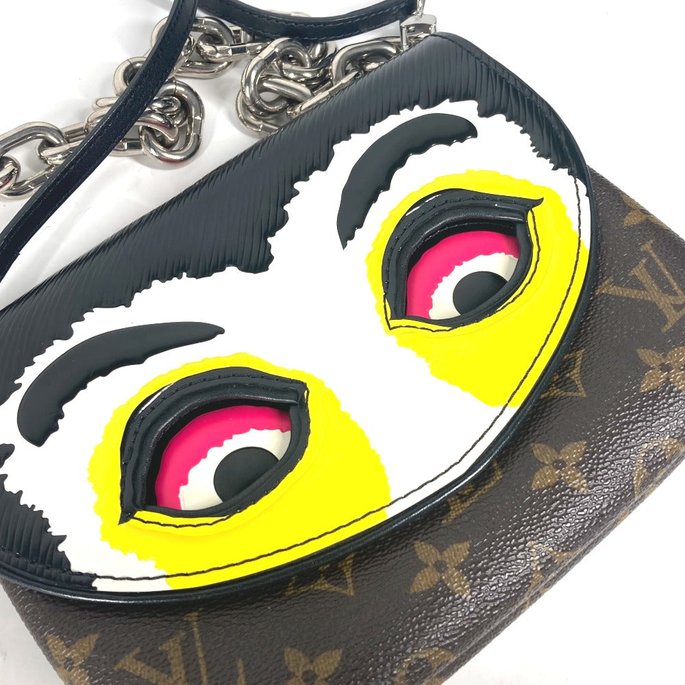 LOUIS VUITTON Shoulder Bag M43532 Monogram Canvas, Epi Leather black Epi Monogram Kansai Yamamoto pochette kabuki mask Women Used Authentic