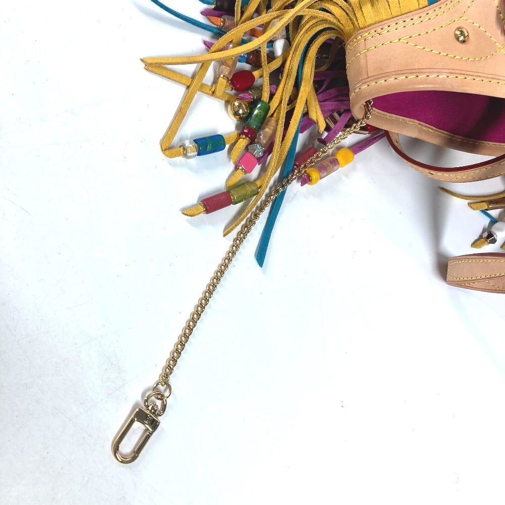 LOUIS VUITTON Shoulder Bag M40109 Monogram multicolor canvas white Monogram multicolor Bucket Flange Women Used Authentic