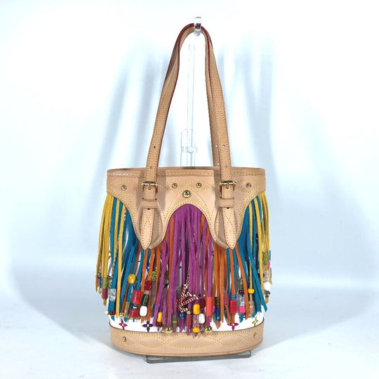 LOUIS VUITTON Shoulder Bag M40109 Monogram multicolor canvas white Monogram multicolor Bucket Flange Women Used Authentic