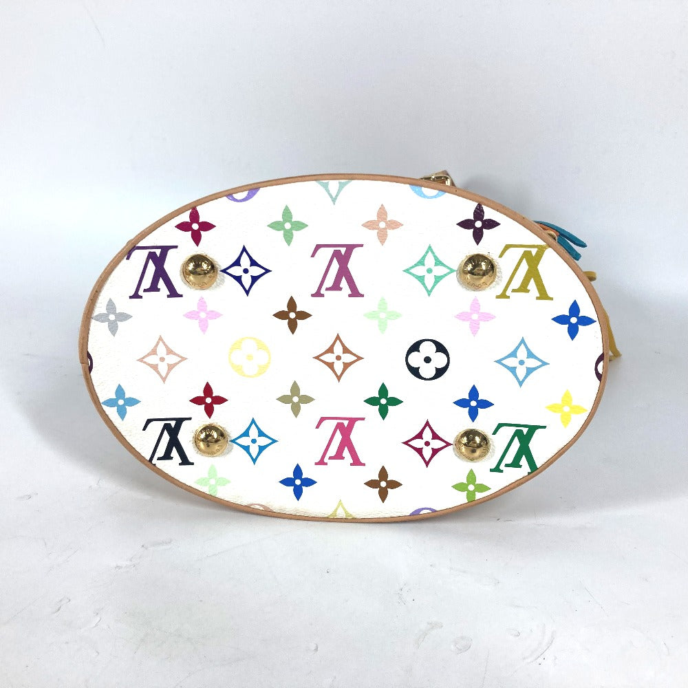 LOUIS VUITTON Shoulder Bag M40109 Monogram multicolor canvas white Monogram multicolor Bucket Flange Women Used Authentic