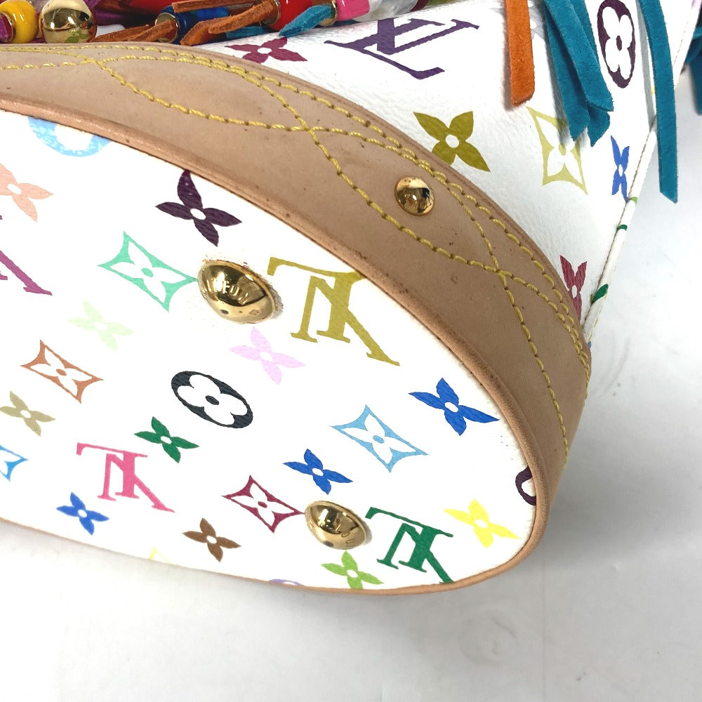 LOUIS VUITTON Shoulder Bag M40109 Monogram multicolor canvas white Monogram multicolor Bucket Flange Women Used Authentic