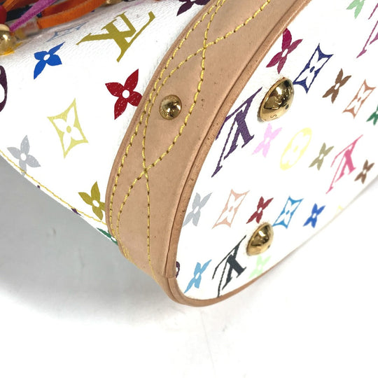 LOUIS VUITTON Shoulder Bag M40109 Monogram multicolor canvas white Monogram multicolor Bucket Flange Women Used Authentic