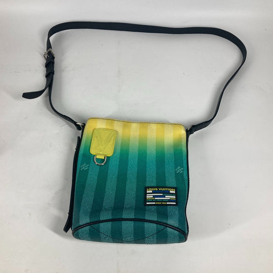 LOUIS VUITTON Shoulder Bag M59920 , Damier stripe canvas green Damier stripe Sac Maran unisex(Unisex) Used Authentic