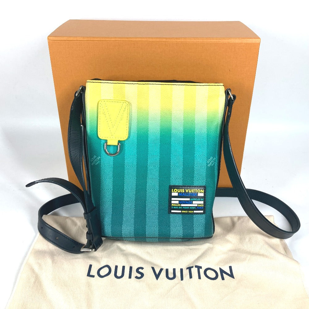 LOUIS VUITTON Shoulder Bag M59920 , Damier stripe canvas green Damier stripe Sac Maran unisex(Unisex) Used Authentic