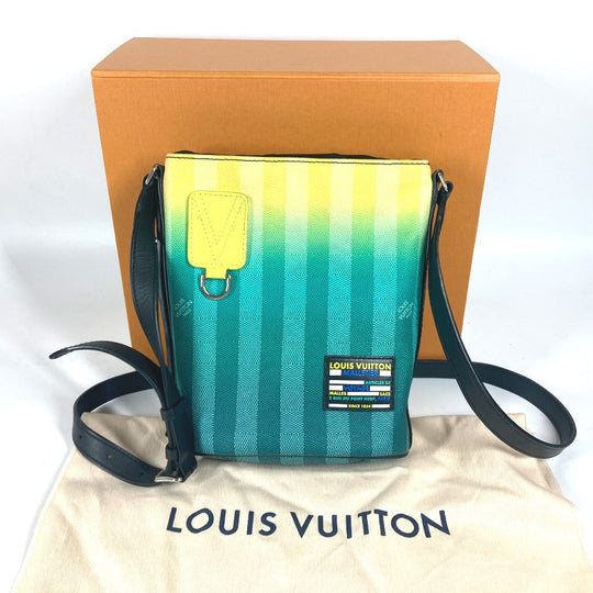 LOUIS VUITTON Shoulder Bag M59920 , Damier stripe canvas green Damier stripe Sac Maran unisex(Unisex) Used Authentic