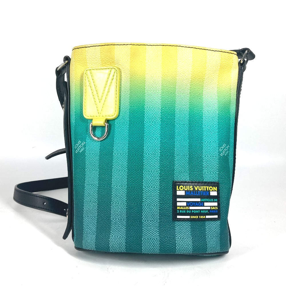 LOUIS VUITTON Shoulder Bag M59920 , Damier stripe canvas green Damier stripe Sac Maran unisex(Unisex) Used Authentic