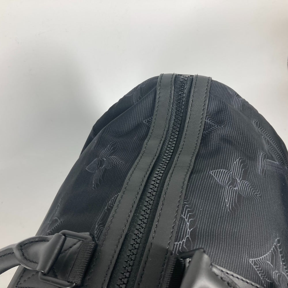 LOUIS VUITTON Boston Duffel bag M45602 Nylon black 3D monogram Keepall reversible bandouliere 50 mens Used Authentic