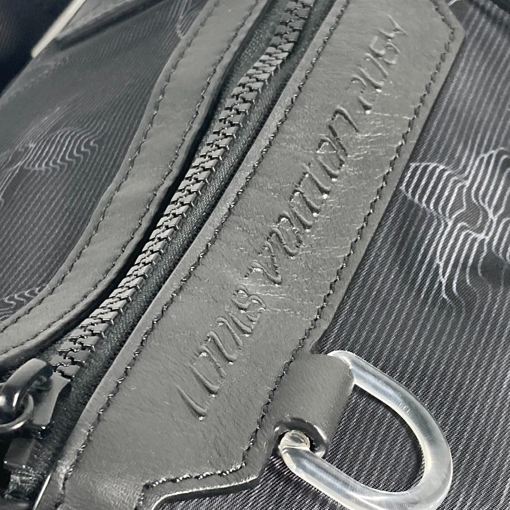 LOUIS VUITTON Boston Duffel bag M45602 Nylon black 3D monogram Keepall reversible bandouliere 50 mens Used Authentic