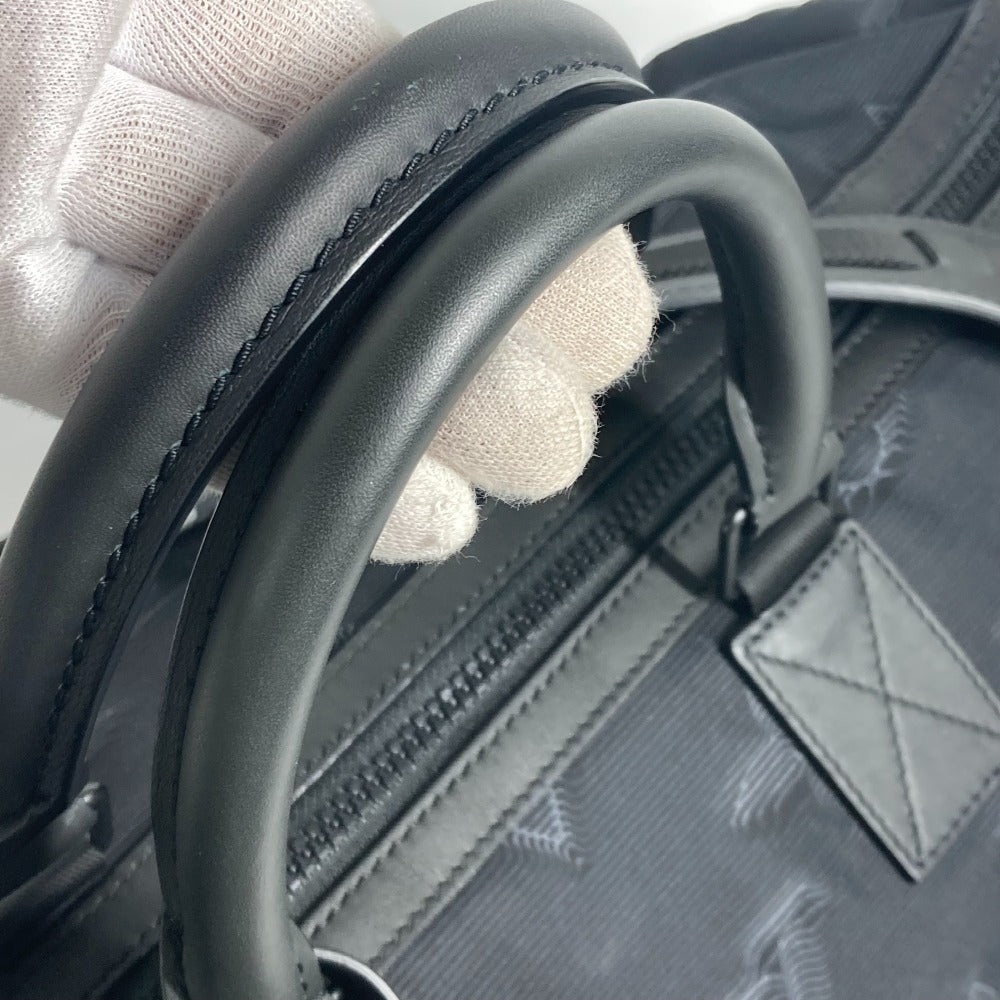 LOUIS VUITTON Boston Duffel bag M45602 Nylon black 3D monogram Keepall reversible bandouliere 50 mens Used Authentic