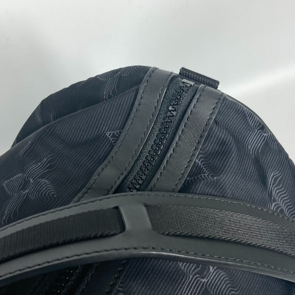 LOUIS VUITTON Boston Duffel bag M45602 Nylon black 3D monogram Keepall reversible bandouliere 50 mens Used Authentic