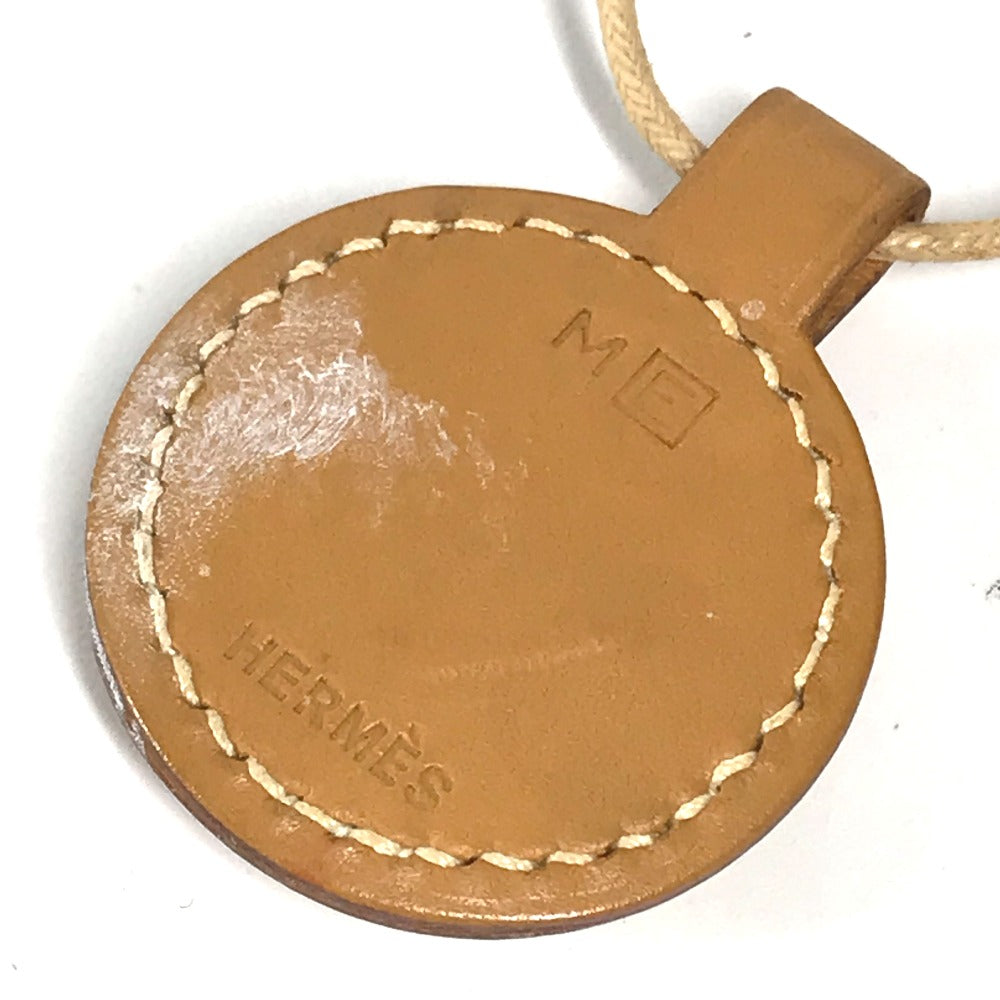 HERMES Necklace leather beige Touareg unisex(Unisex) Used Authentic